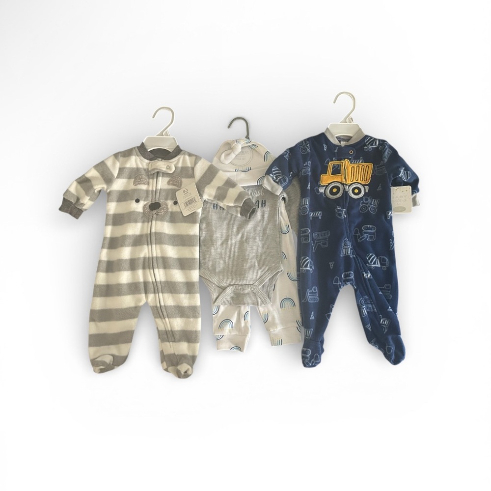 Adorable 3-Piece Baby Outfit Set – Size 0–3M